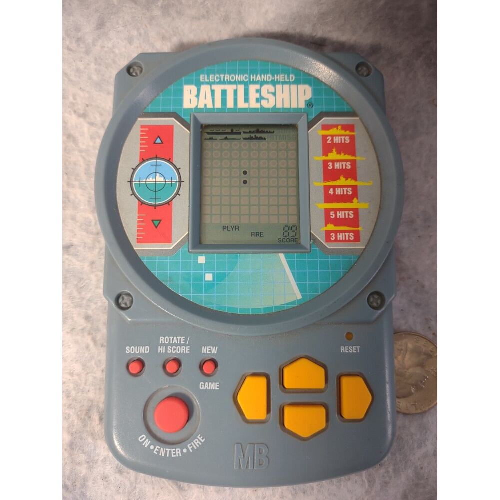 Vintage 1995 Milton Bradley Battleship Electronic Hand-Held Game Tested & Works